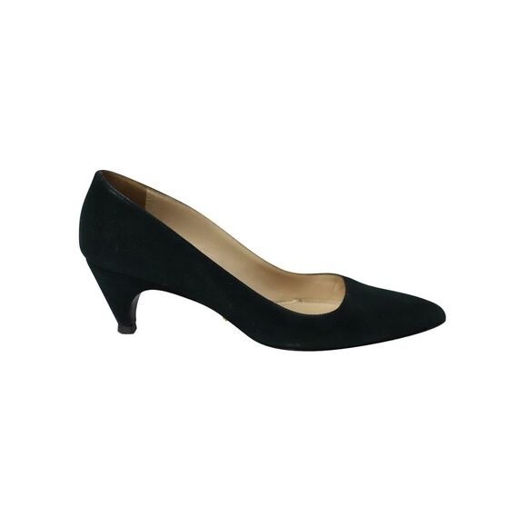 Prada Shoes - Prada Cone Heel Sandals in Green Suede